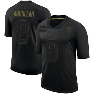 Las Vegas Raiders Men's Ameer Abdullah Limited 2020 Salute To Service Jersey - Black