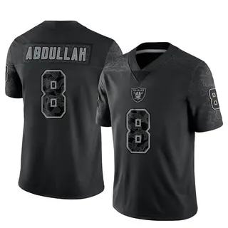 Las Vegas Raiders Men's Ameer Abdullah Limited Reflective Jersey - Black