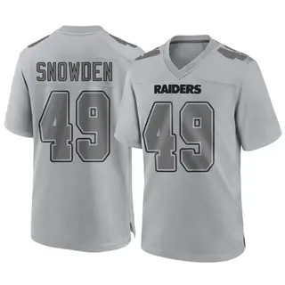 Las Vegas Raiders Men's Charles Snowden Game Atmosphere Fashion Jersey - Gray