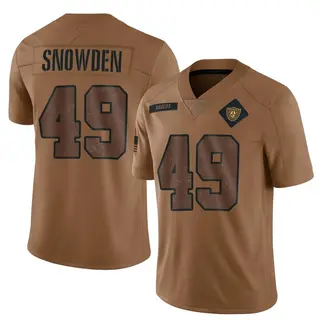 Las Vegas Raiders Men's Charles Snowden Limited 2023 Salute To Service Jersey - Brown