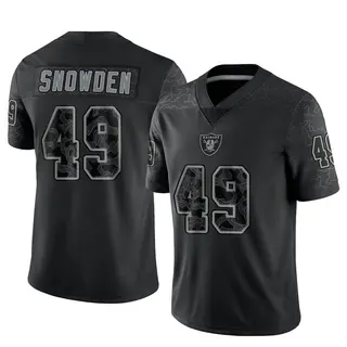 Las Vegas Raiders Men's Charles Snowden Limited Reflective Jersey - Black