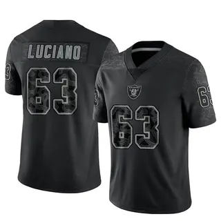 Las Vegas Raiders Men's Corey Luciano Limited Reflective Jersey - Black