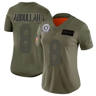 Las Vegas Raiders Women's Ameer Abdullah Limited 2019 Salute to Service Jersey - Camo