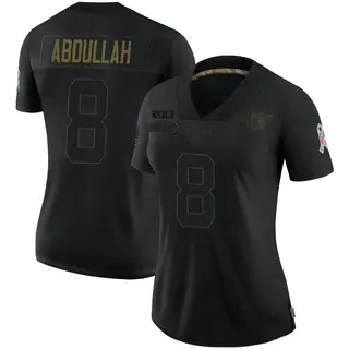 Las Vegas Raiders Women's Ameer Abdullah Limited 2020 Salute To Service Jersey - Black