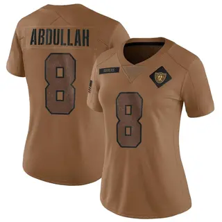 Las Vegas Raiders Women's Ameer Abdullah Limited 2023 Salute To Service Jersey - Brown