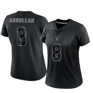 Las Vegas Raiders Women's Ameer Abdullah Limited Reflective Jersey - Black