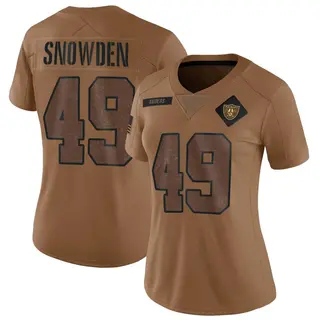 Las Vegas Raiders Women's Charles Snowden Limited 2023 Salute To Service Jersey - Brown