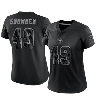 Las Vegas Raiders Women's Charles Snowden Limited Reflective Jersey - Black