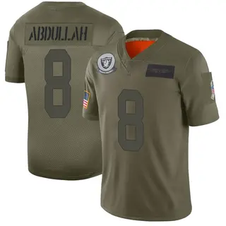 Las Vegas Raiders Youth Ameer Abdullah Limited 2019 Salute to Service Jersey - Camo