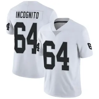 Las Vegas RAIDERS RIchie Incognito #64 SIGNED RUSH JERSEY JSA RARE